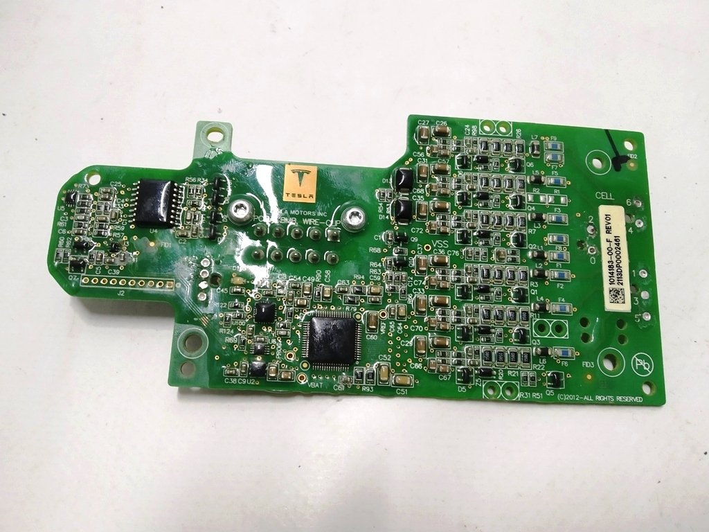 Main Battery Module S1 Control Board (BMB) REV01 Tesla model S 1014183-00-F